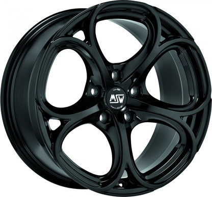 MSW 82 gloss black 8x18 ET50 - LK5/108 ML63.4