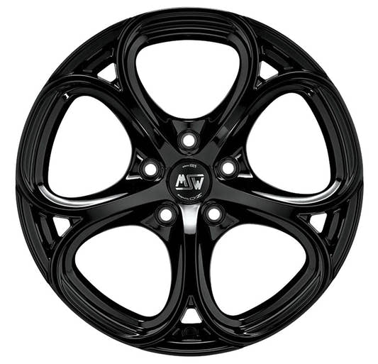 MSW 82 gloss black Alufelge 8x18 Zoll ET45 LK 5x114.3 ML73.1