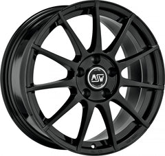MSW 85 gloss black Alufelge 6x15 Zoll ET47 LK 4x100 ML54.1