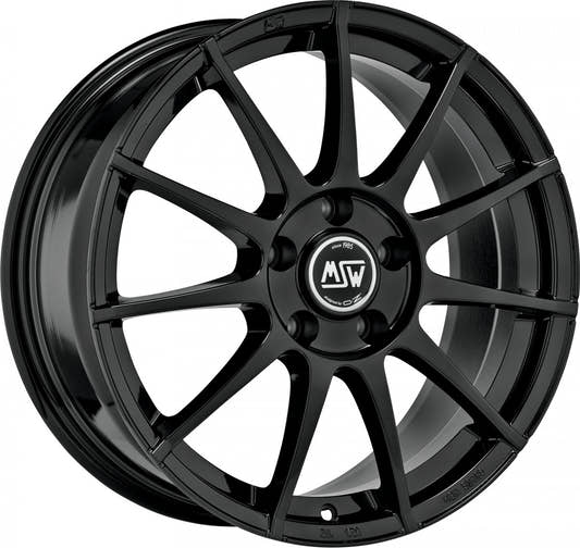 MSW 85 gloss black 6.5x16 ET42 - LK5/108 ML73.1
