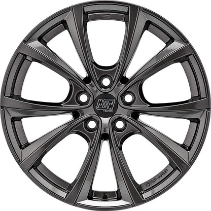 MSW 27 T gloss dark grey 9.5x19 ET45 - LK5/114.3 ML64.12
