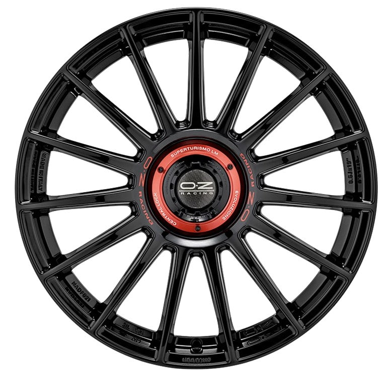 OZ Superturismo Evoluzione gloss black 8.5x19 ET30 - LK5/112 ML75