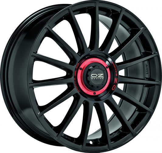 OZ Superturismo Evoluzione gloss black 8x18 ET35 - LK5/112 ML75