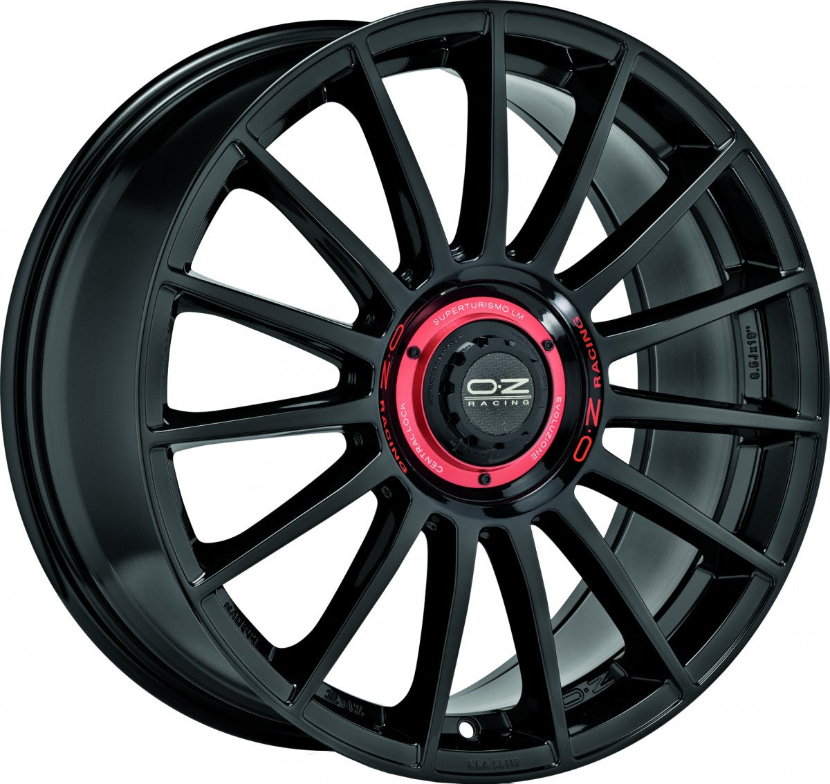 OZ Superturismo Evoluzione gloss black 8x18 ET48 - LK5/112 ML75