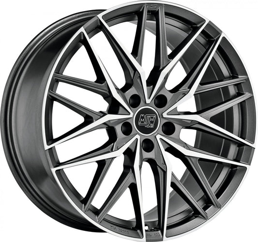 MSW 50 gun metal poliert 10x21 ET19 - LK5/112 ML66.56