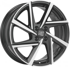 MSW 80/4 gloss black full polished Alufelge 7x17 Zoll ET20 LK 4x108 ML65.06