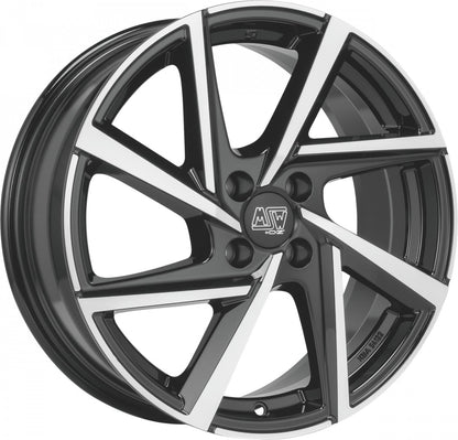 MSW 80/4 gloss black full polished 6x15 ET45 - LK4/100 ML63.3