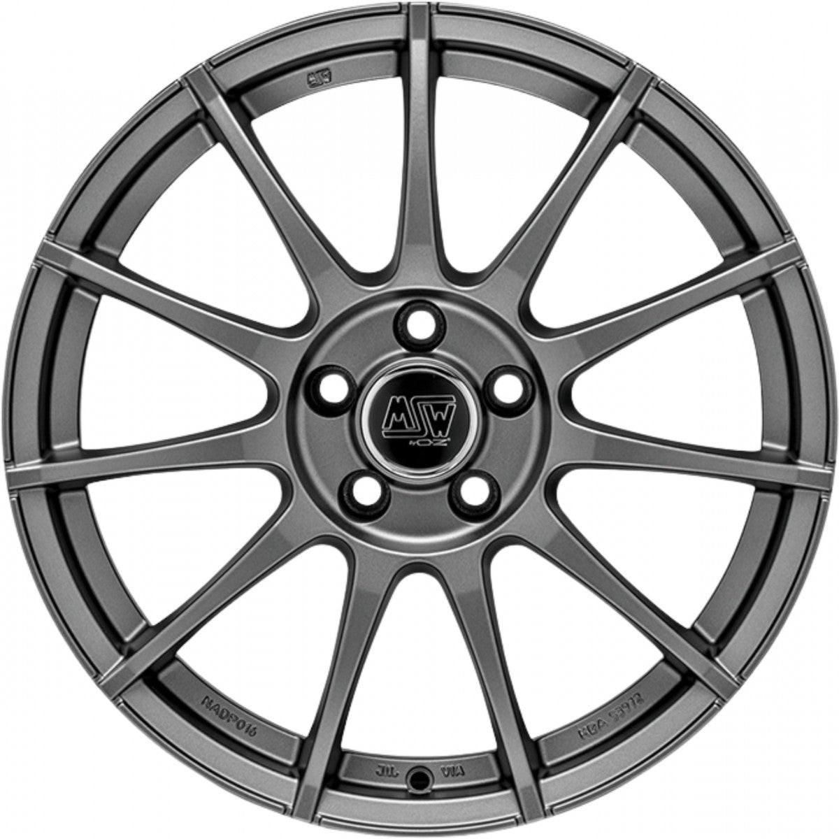 MSW 85 matt graphite 6x14 ET37 - LK4/108 ML63.4