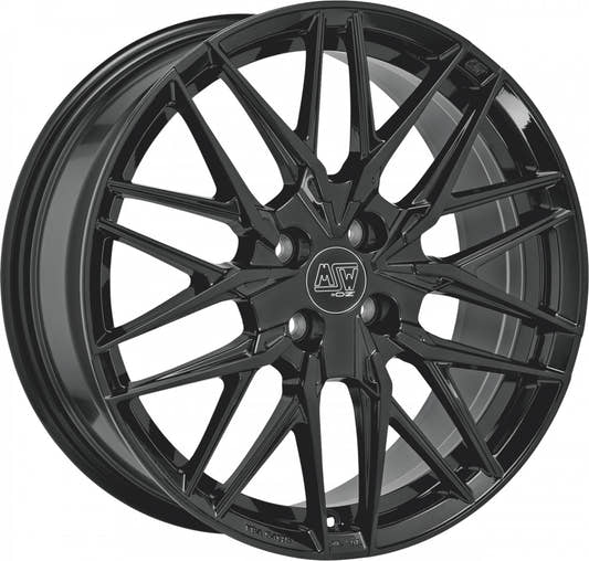 MSW 50/4 gloss black Alufelge 7.5x18 Zoll ET42 LK 4x100 ML63.3