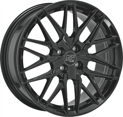 MSW 50/4 gloss black 7.5x18 ET32 - LK4/108 ML65.06