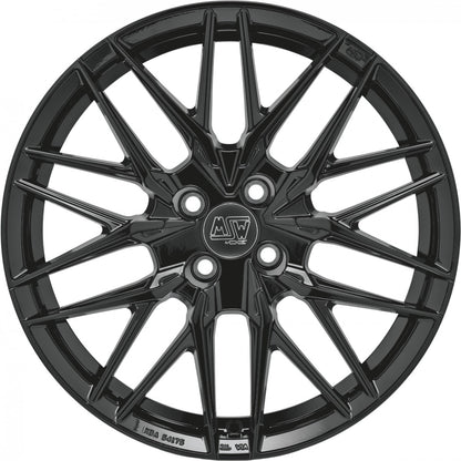 MSW 50/4 gloss black 7x17 ET20 - LK4/108 ML65.06