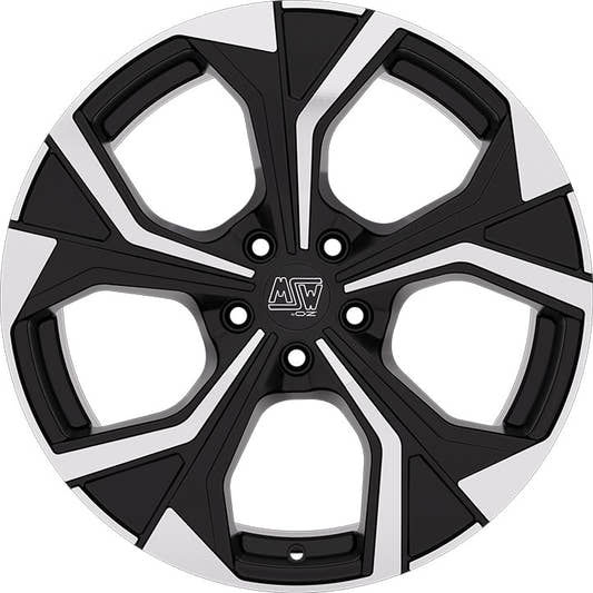 MSW 43 gloss black full polished Alufelge 7.5x18 Zoll ET46 LK 5x108 ML65.06