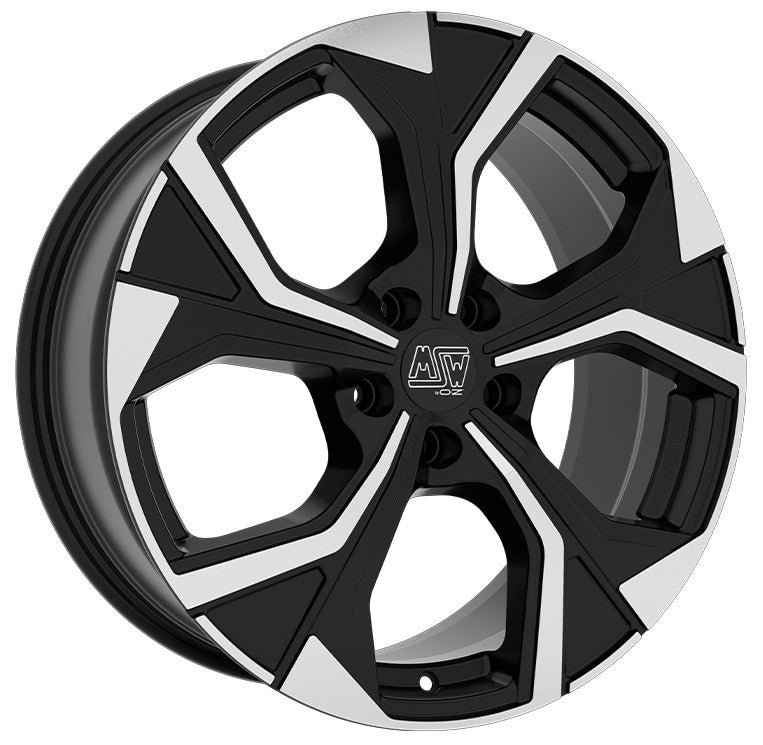 MSW 43 gloss black full polished Alufelge 8x19 Zoll ET45 LK 5x112 ML73.1