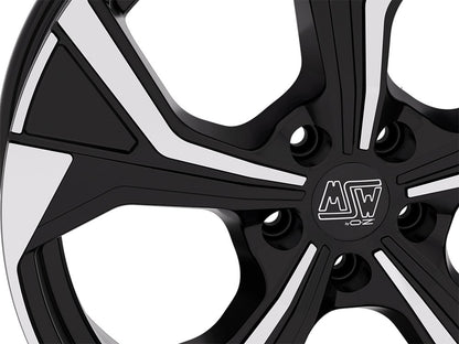 MSW 43 gloss black full polished Alufelge 8x19 Zoll ET45 LK 5x112 ML73.1 – Bild 3