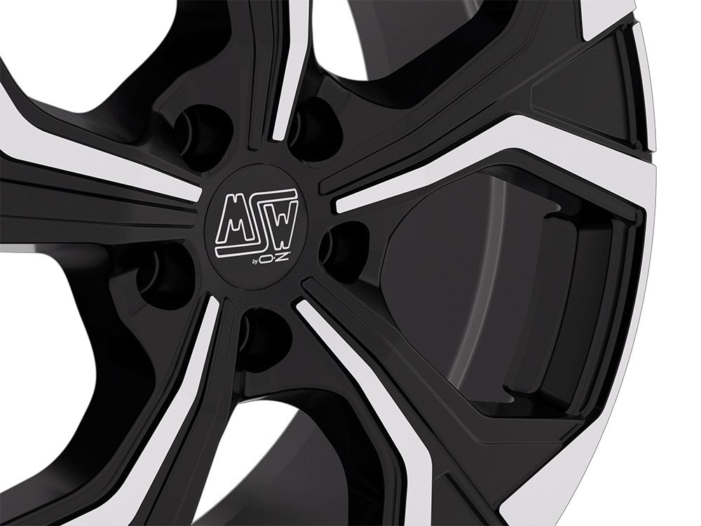 MSW 43 gloss black full polished Alufelge 8x19 Zoll ET45 LK 5x112 ML73.1 – Bild 5