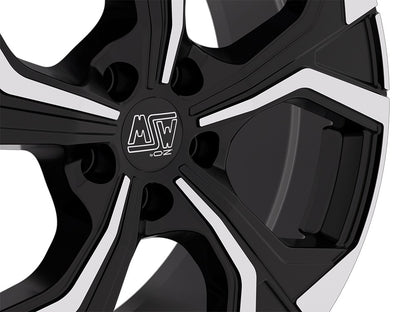 MSW 43 gloss black full polished Alufelge 8x19 Zoll ET45 LK 5x112 ML73.1 – Bild 5
