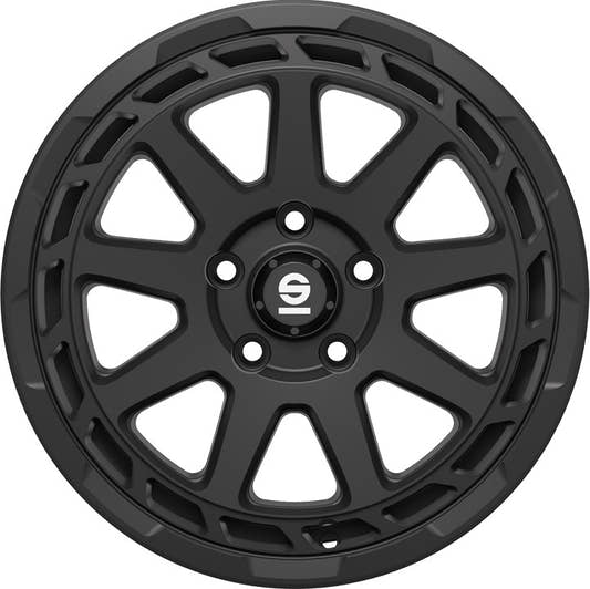 Sparco Gravel matt black 8x17 ET45 - LK5/120 ML65.06