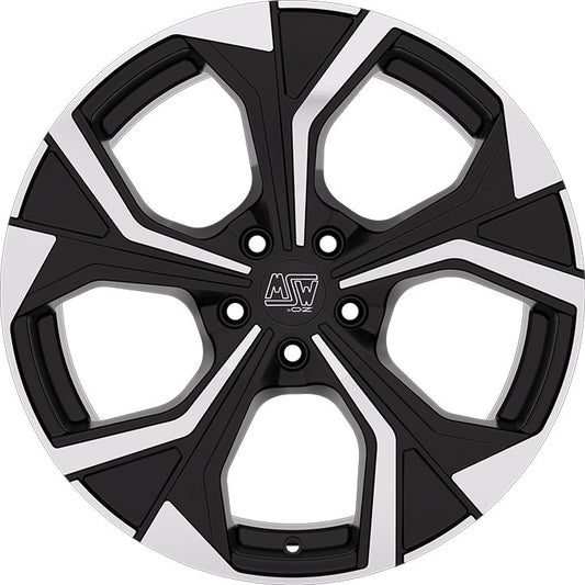 MSW 43 gloss black full polished 8.5x20 ET45 - LK5/108 ML63.4