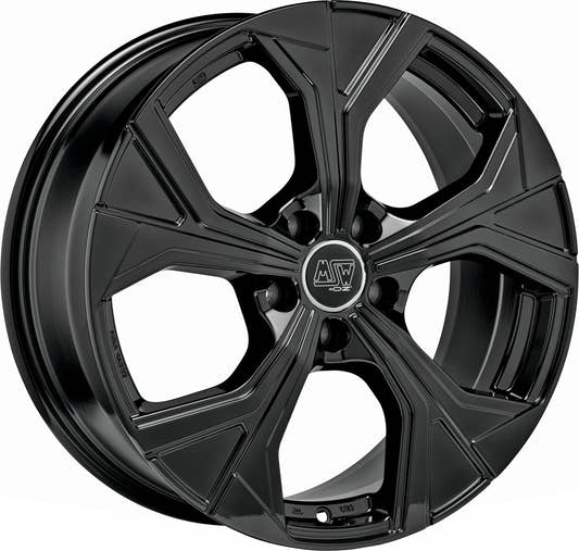 MSW 43 gloss black Alufelge 7.5x18 Zoll ET46 LK 5x100 ML57.06