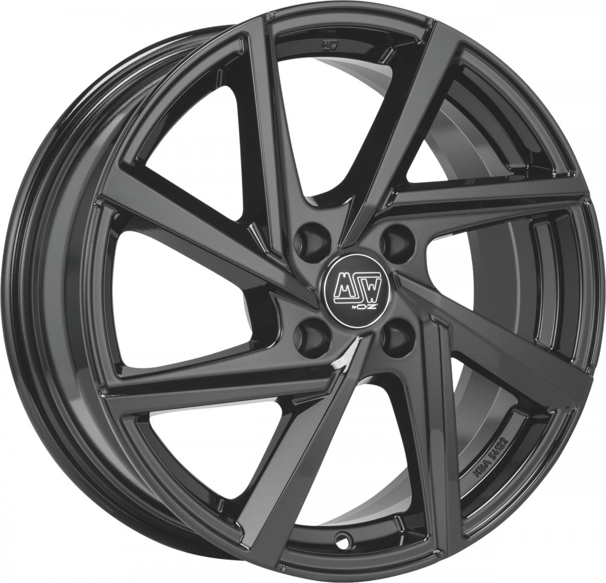 MSW 80/4 gloss black 5x17 ET40 - LK4/100 ML54.06