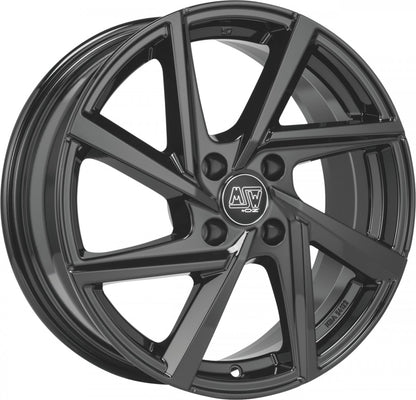 MSW 80/4 gloss black 5x17 ET40 - LK4/100 ML54.06