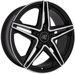MSW 31 gloss black full polished Alufelge 8x18 Zoll ET50 LK 5x112 ML73.1