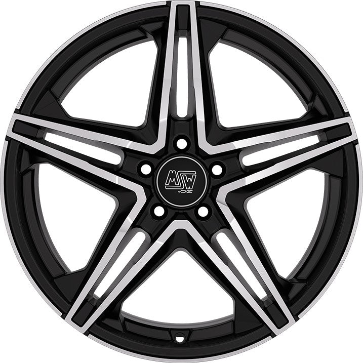 MSW 31 gloss black full polished 8x18 ET50 - LK5/112 ML73.1