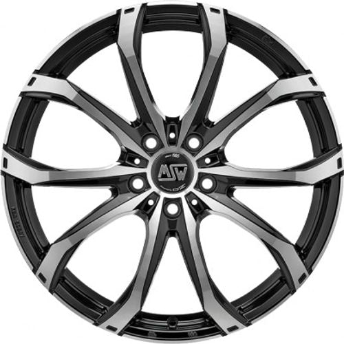 MSW 48 gloss black full polished Alufelge 10x21 Zoll ET25 LK 5x110 ML65.1 – Bild 2