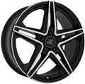 MSW 31 gloss black full polished Alufelge 8.5x18 Zoll ET48 LK 5x112 ML73.1