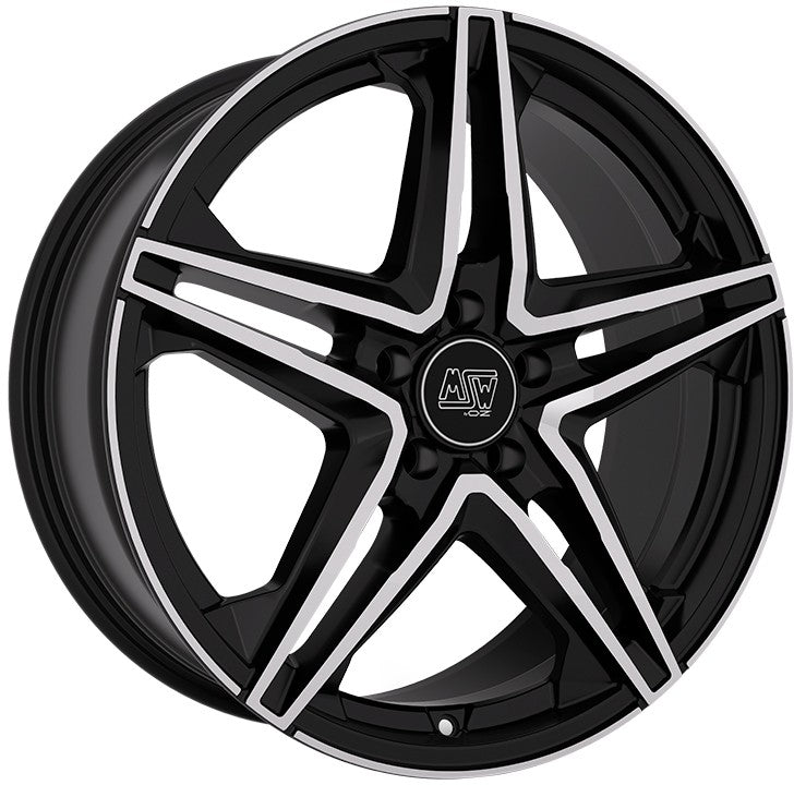 MSW 31 gloss black full polished 8x19 ET30 - LK5/112 ML73.1