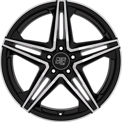 MSW 31 gloss black full polished 8x19 ET30 - LK5/112 ML73.1