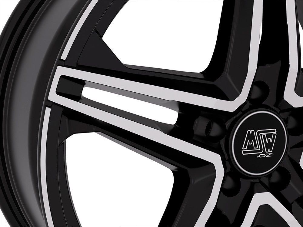 MSW 31 gloss black full polished 8x19 ET30 - LK5/112 ML73.1