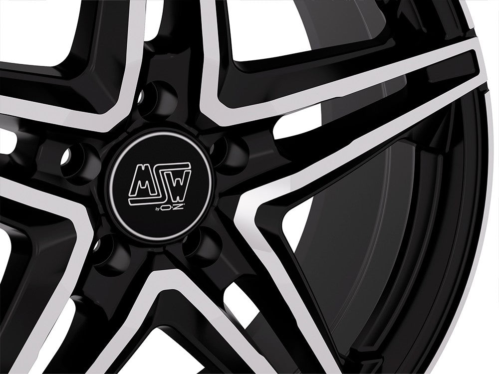 MSW 31 gloss black full polished 8x19 ET30 - LK5/112 ML73.1
