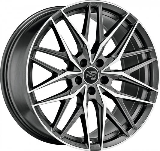 MSW 50 gun metal poliert 9.5x22 ET41 - LK5/112 ML66.56