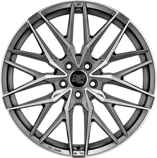 MSW 50 gun metal poliert 9.5x22 ET41 - LK5/112 ML66.56