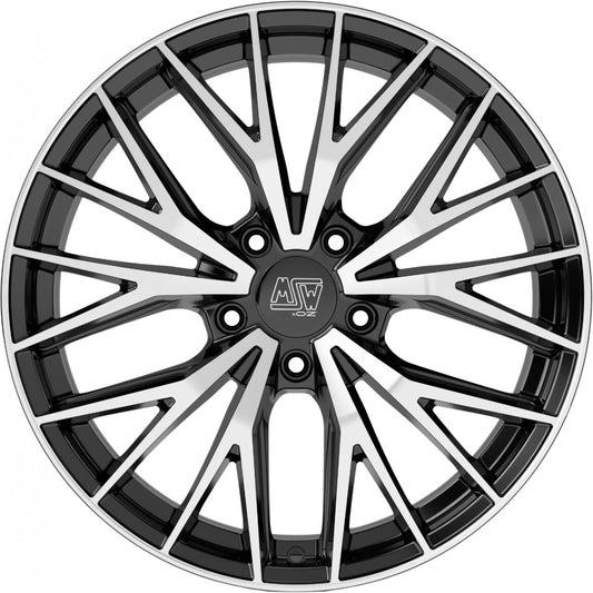 MSW 44 gloss black full polished 8.5x20 ET40 - LK5/108 ML73.1