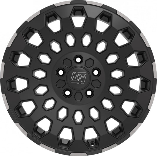 MSW 99 matt black lip polished 8x18 ET45 - LK5/108 ML65.06