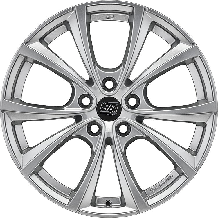 MSW 27 T full silver 9.5x19 ET40 - LK5/120 ML64.12