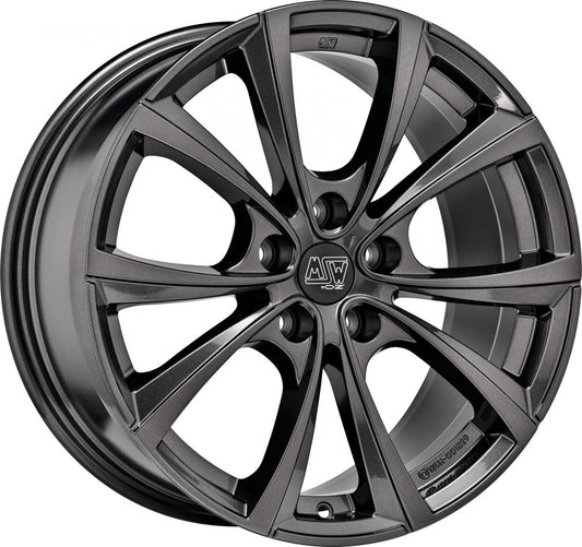 MSW 27 T gloss dark grey 9.5x19 ET40 - LK5/120 ML64.12