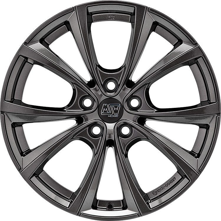 MSW 27 T gloss dark grey 9.5x19 ET40 - LK5/120 ML64.12