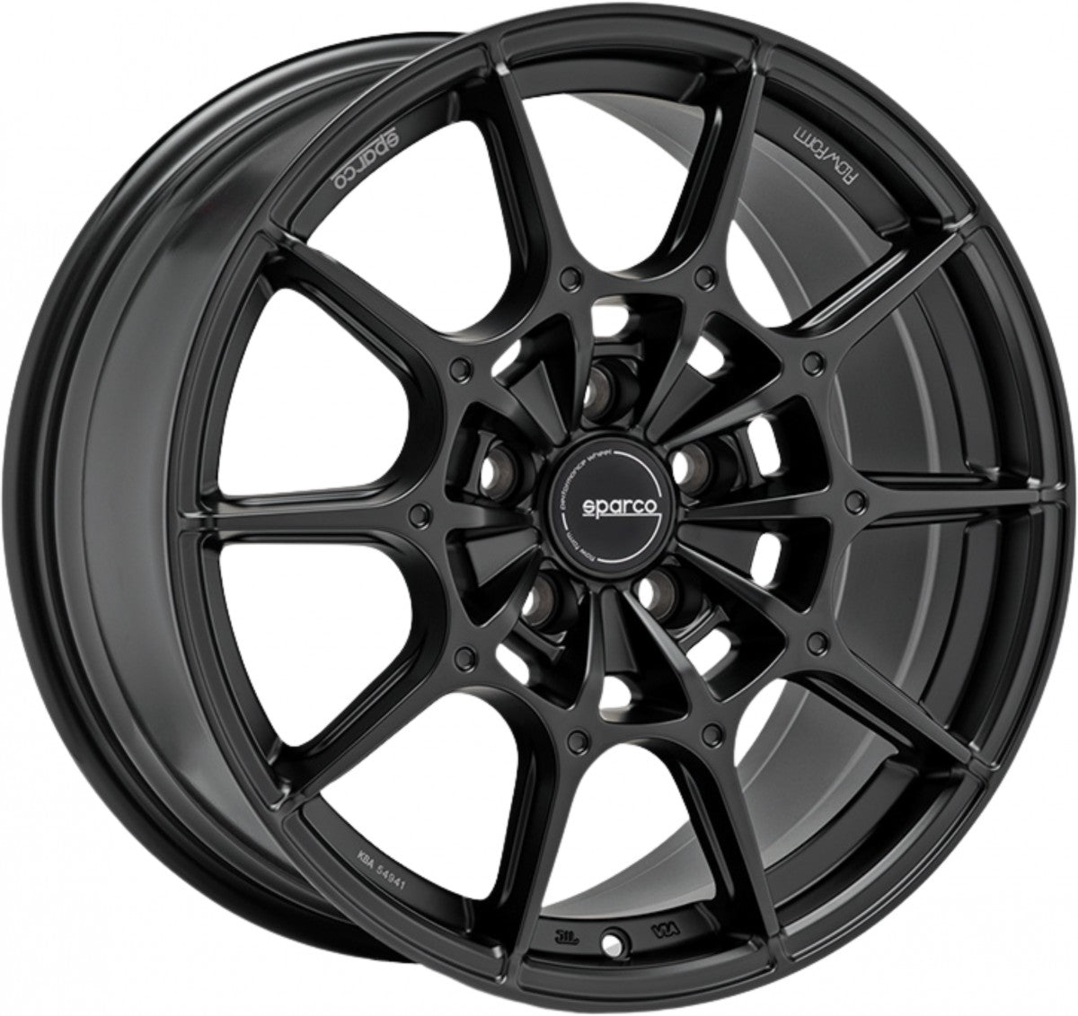 Sparco FF2 matt black 7.5x18 ET45 - LK5/100 ML63.3