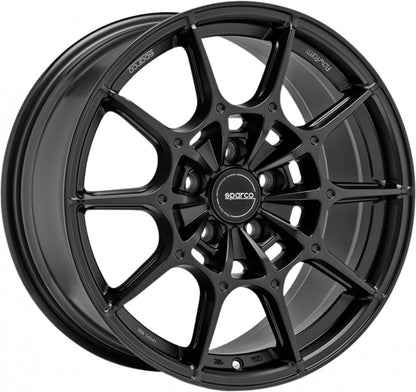 Sparco FF2 matt black 7.5x18 ET45 - LK5/100 ML63.3