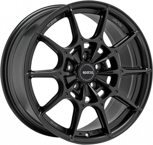Sparco FF2 matt black Alufelge 9x18 Zoll ET35 LK 5x114.3 ML73.1