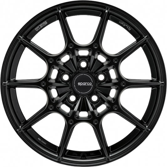 Sparco FF2 matt black Alufelge 9x18 Zoll ET35 LK 5x114.3 ML73.1 – Bild 2