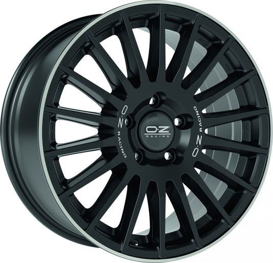 OZ Rally Desert matt black diamond lip 8x18 ET48 - LK6/139.7 ML92.4