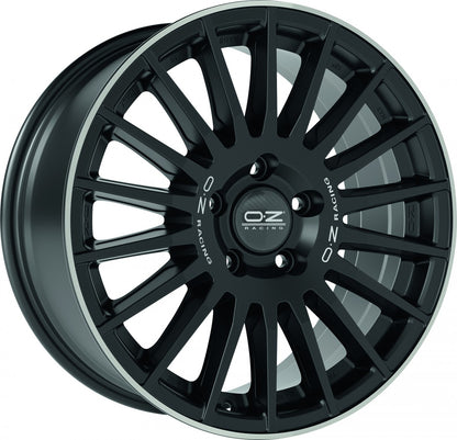 OZ Rally Desert matt black diamond lip 8x18 ET55 - LK5/120 ML65.06