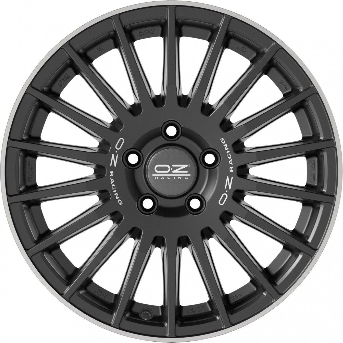OZ Rally Desert matt black diamond lip 8x18 ET55 - LK5/120 ML65.06