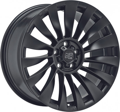 MSW 37 T matt black 9.5x19 ET45 - LK5/114.3 ML64.12