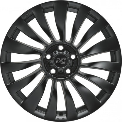 MSW 37 T matt black 9.5x19 ET45 - LK5/114.3 ML64.12