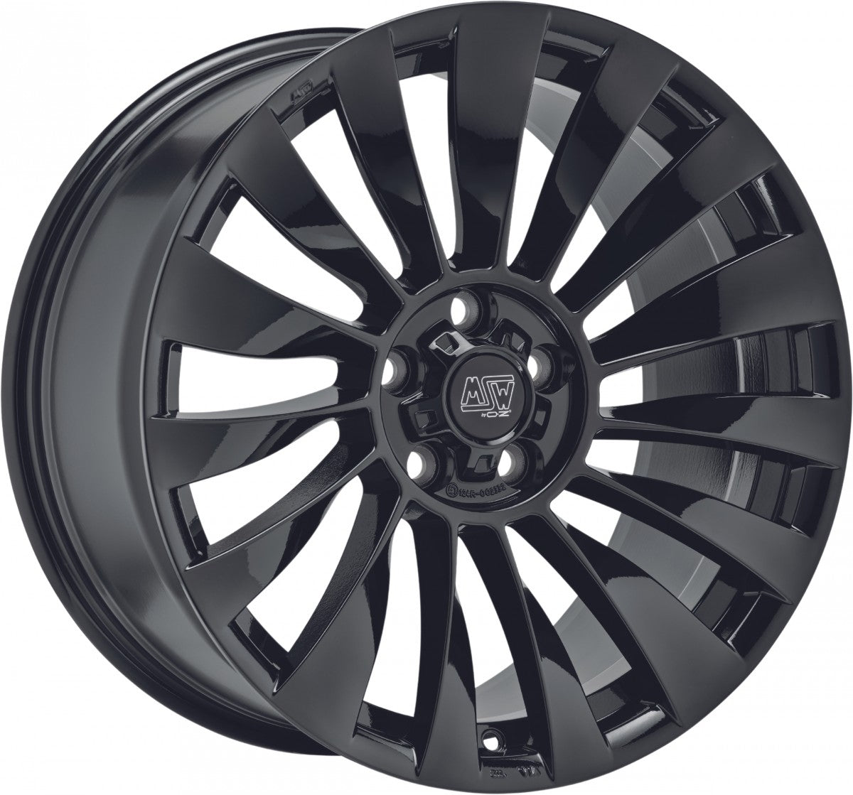MSW 37 T gloss black 9.5x19 ET45 - LK5/114.3 ML64.12